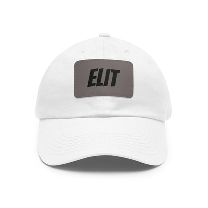 Dad Hat with Leather Patch (Rectangle)-Elit Hat