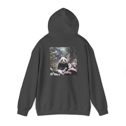 Unisex Heavy Blend™ Hooded Sweatshirt-Snowy Panda