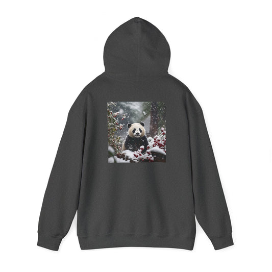 Unisex Heavy Blend™ Hooded Sweatshirt-Snowy Panda